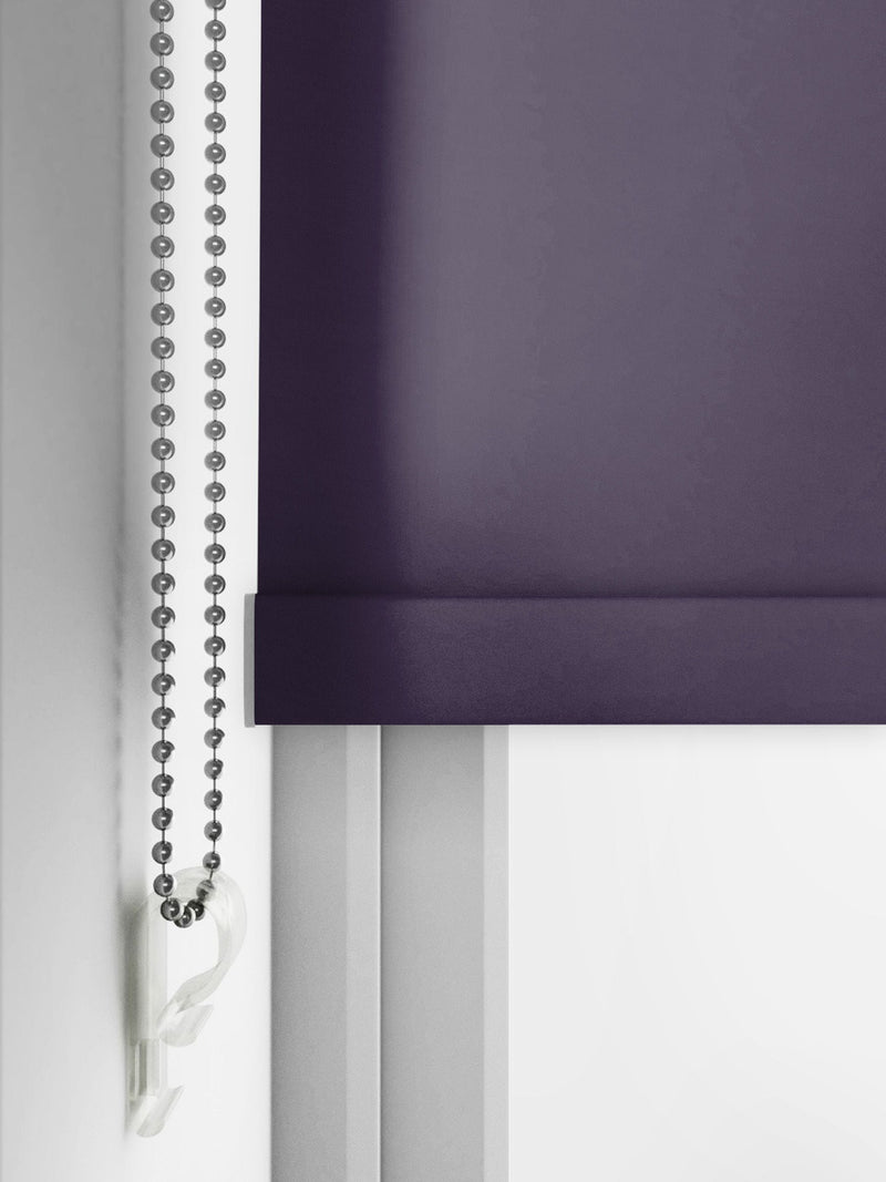 Next grape purple glow blackout roller blind, imported from the UK