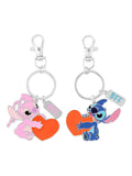 Peers Hardy Stitch Angel keychain set, imported from the UK