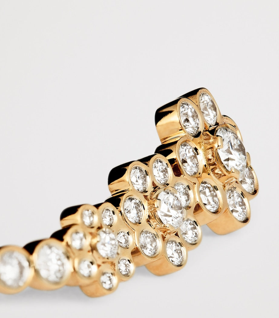 Sophie Bille Brahe single left earring yellow gold diamonds (British brand)