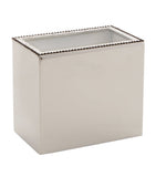 ZODIAC crystal embellished chrome-plated brush holder (British brand)