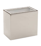ZODIAC crystal embellished chrome-plated brush holder (British brand)