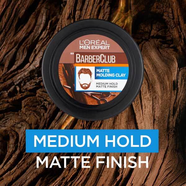 L'Oreal Men Expert Barber Club Matte Molding Hair Clay 75ml GOODS Superdrug   