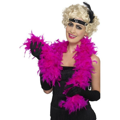 Superdrug Smiffys Fuschia Feather Boa, 150cm- Buy online at McGrocer