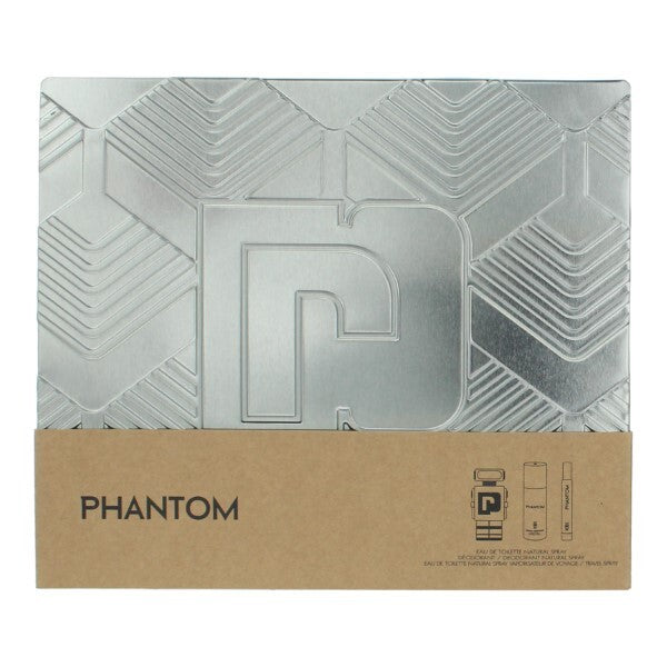 Paco Rabanne Phantom Eau De Toilette gift set 100ml, imported from the UK