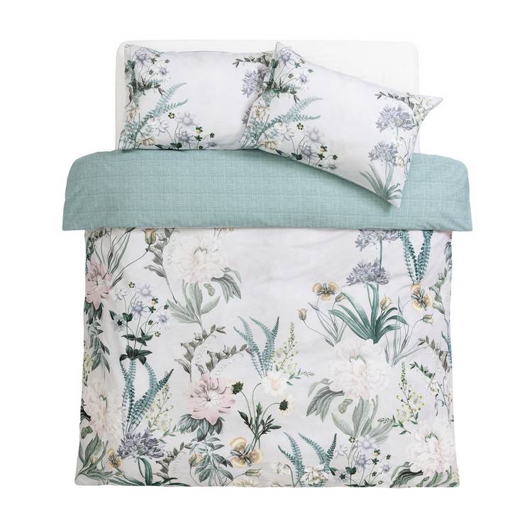Argos Home botanical floral cotton bedding set single, UK version