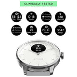 Withings ScanWatch Light hybrid smartwatch white grey 37mm - British product
