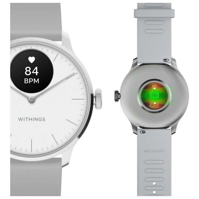Withings ScanWatch Light hybrid smartwatch white grey 37mm - British product