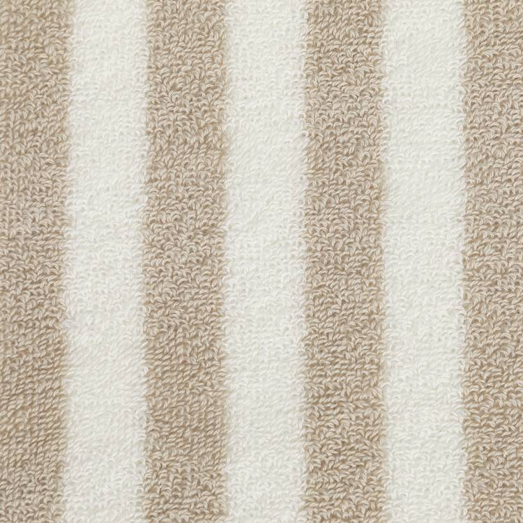 Habitat neutral stripe bath towel 130x70cm, UK version