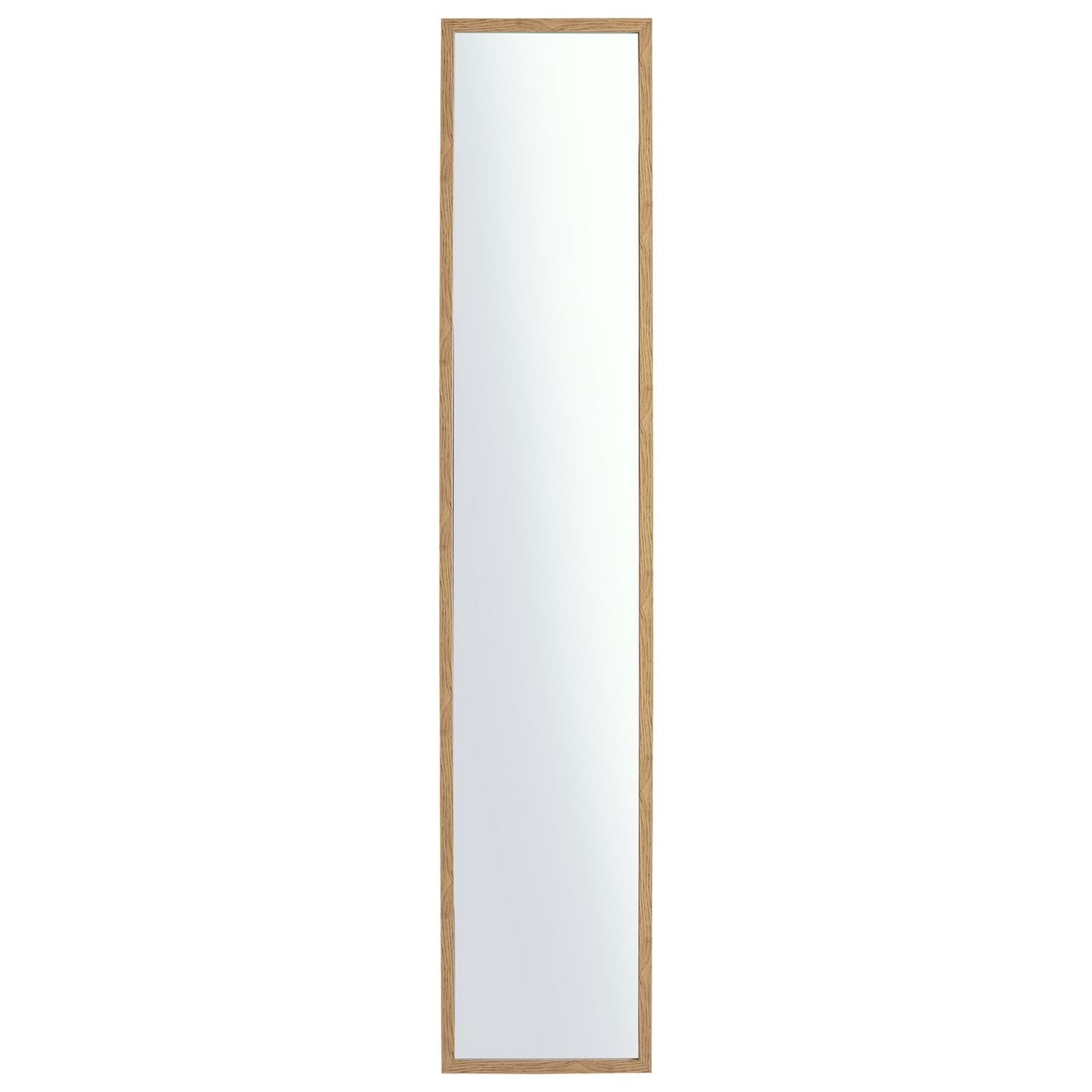 Home Essentials oak effect cheval mirror freestanding, imported from the UK