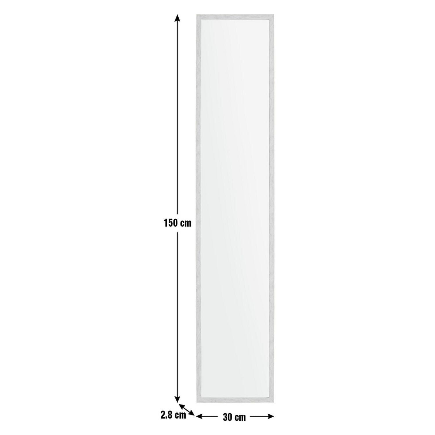 Home Essentials oak effect cheval mirror freestanding, imported from the UK