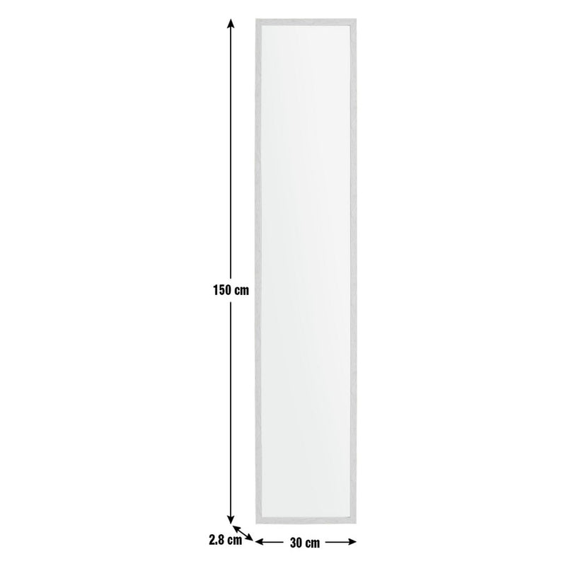 Home Essentials oak effect cheval mirror freestanding, imported from the UK