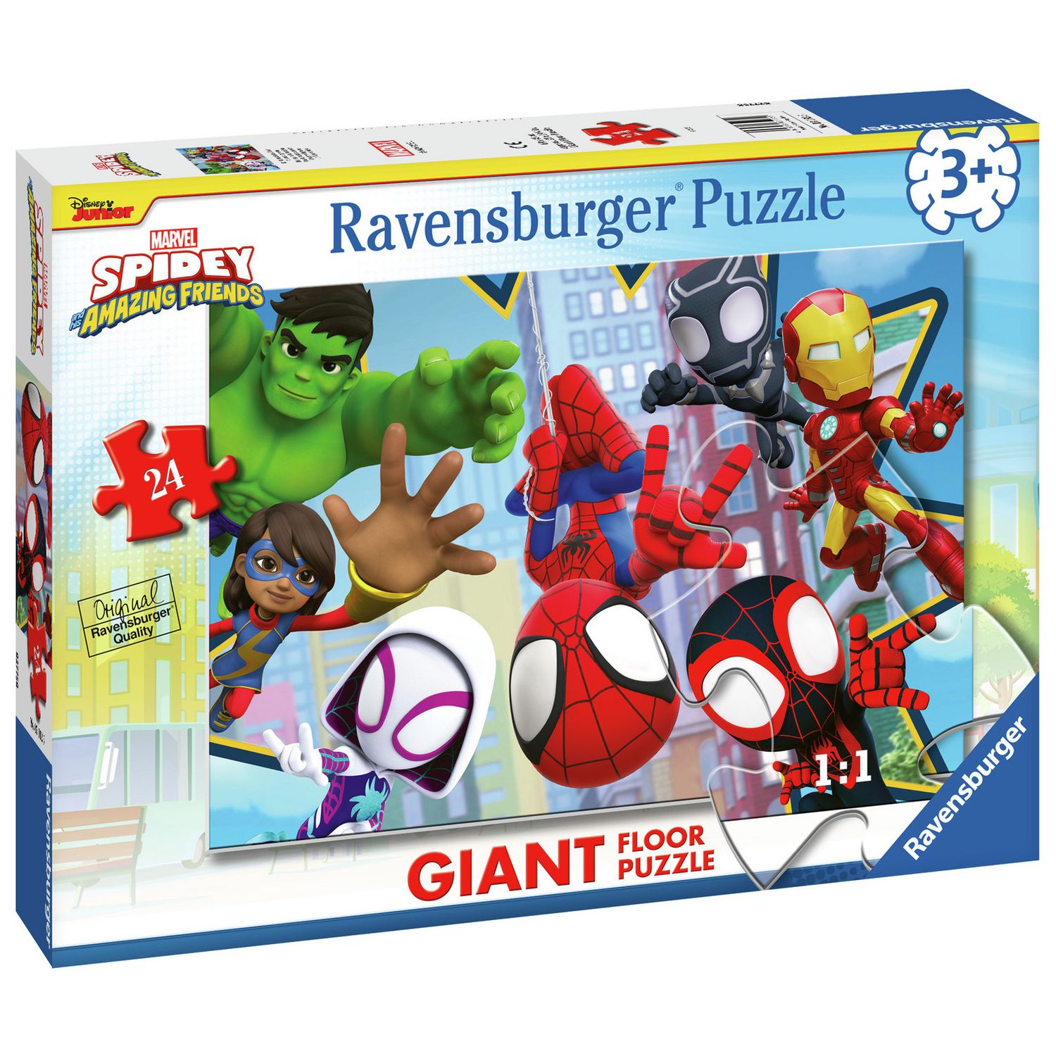Ravensburger Spidey Friends 24 piece giant floor puzzle, imported from the UK