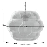 Habitat Orange Glass Honeycomb Easy Fit Lampshade - 25cm