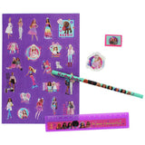 Barbie large art colouring set 115 pieces - British product