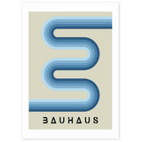 East End Prints Bauhaus art print blue stripes A3 (British brand)