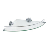 Argos Home glass bathroom corner shelf chrome finish, UK version