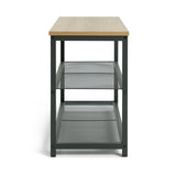 Argos Home Loft Living 3 tier shoe rack oak and black, UK version