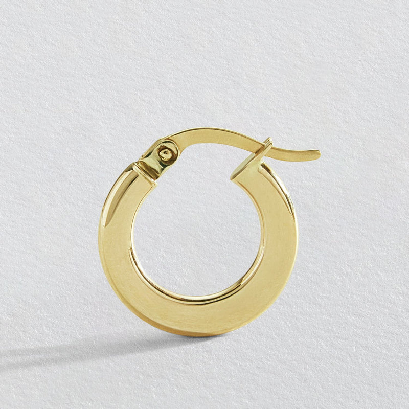 Revere 9ct yellow gold hoop earrings, UK version