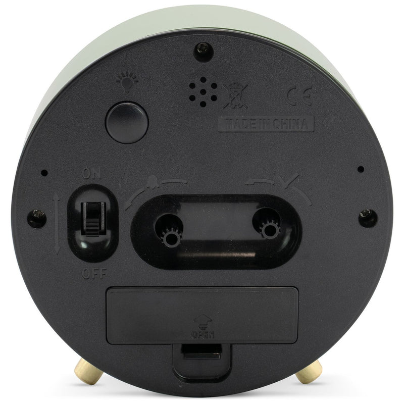 Acctim analogue alarm clock sage (British brand)