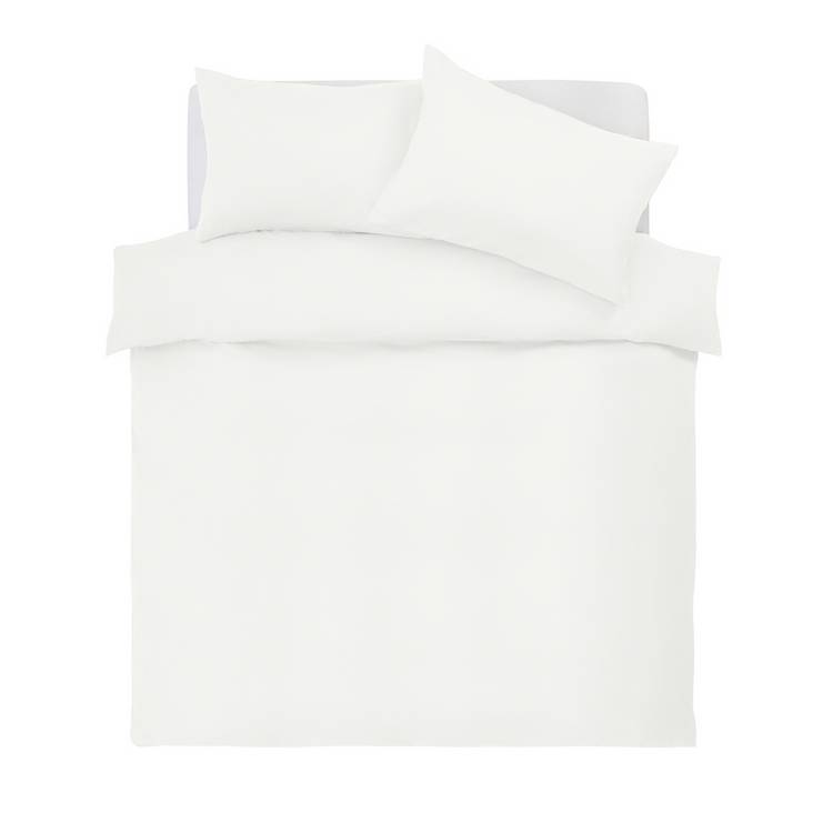 Home Essentials Soft Touch White bedding set single - British product