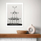 East End Prints Champagne II art print A3 (British brand)