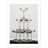 East End Prints Champagne II art print A3 (British brand)