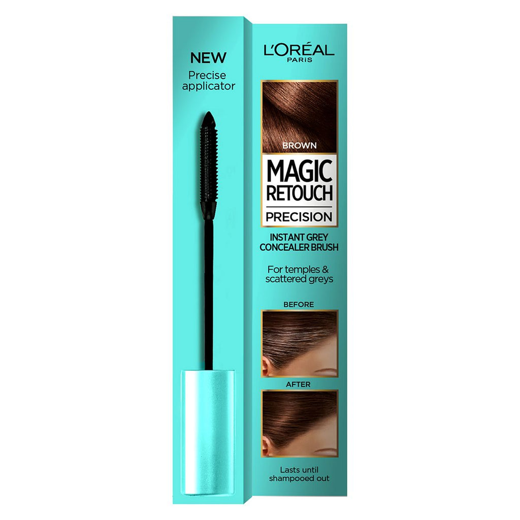 L'Oreal Paris Magic Retouch Precision Brown, Instant  Concealer Brush For Precise Application