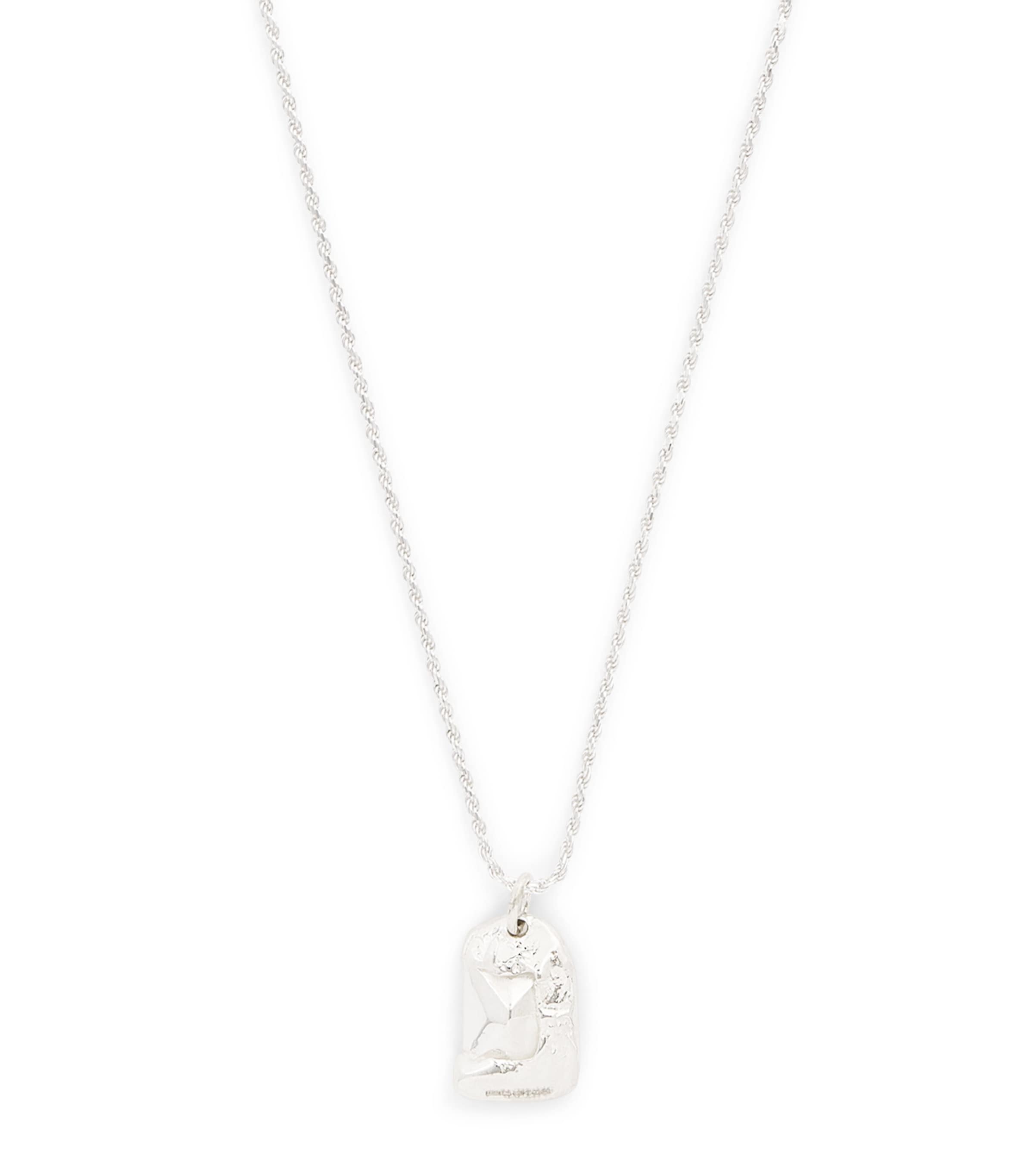Bleue Burnham sterling silver rose pendant necklace - British product