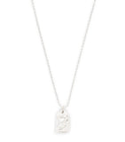 Bleue Burnham sterling silver rose pendant necklace - British product