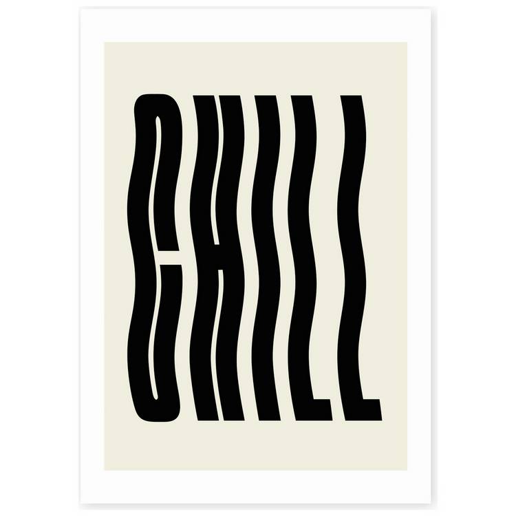 East End Prints chill art print A3, imported from the UK