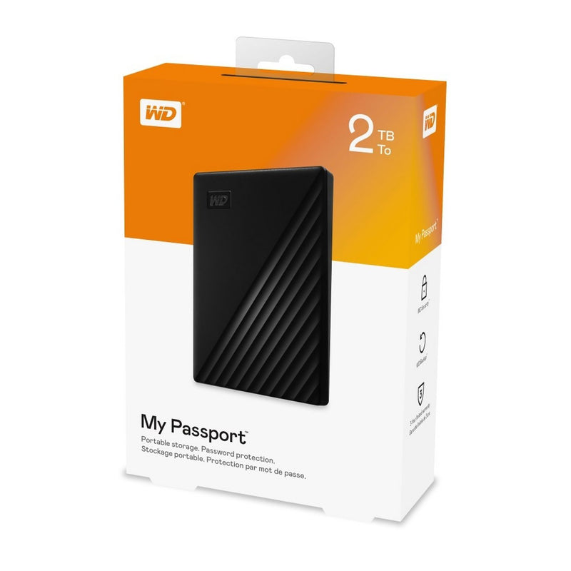 Western Digital My Passport portable hard drive 2TB (British brand)