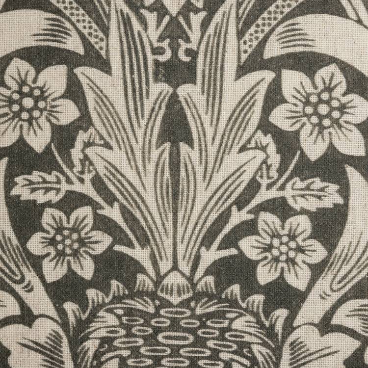 Habitat x Morris & Co. Sunflower cushion in grey, 43cm, imported from the UK