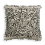 Habitat x Morris & Co. Sunflower cushion in grey, 43cm, imported from the UK