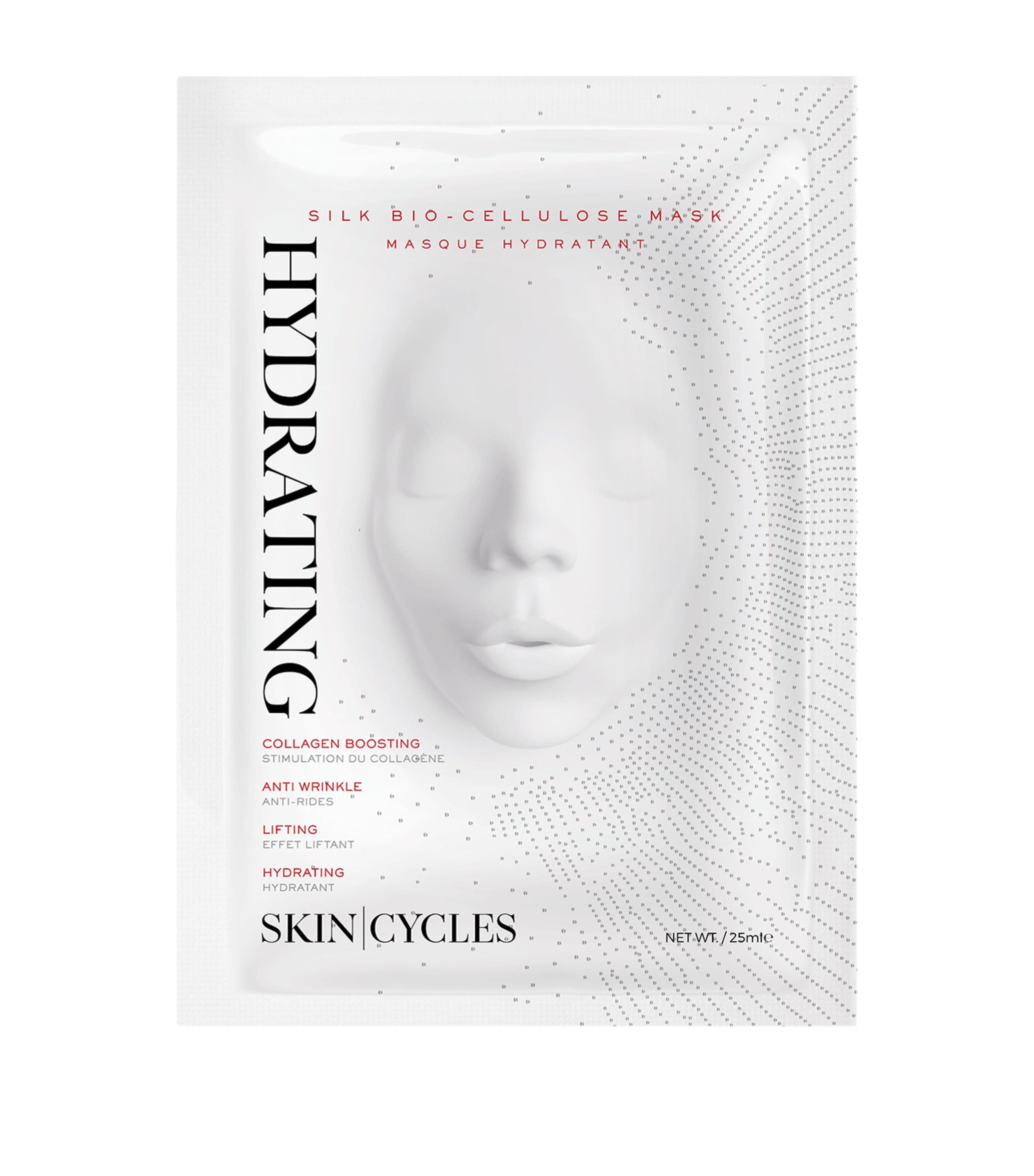 SKIN - CYCLES bio cellulose facial mask 25ml (British brand)