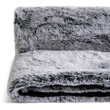 Habitat Faux Fur Tipped Throw - Charcoal - 125x150cm