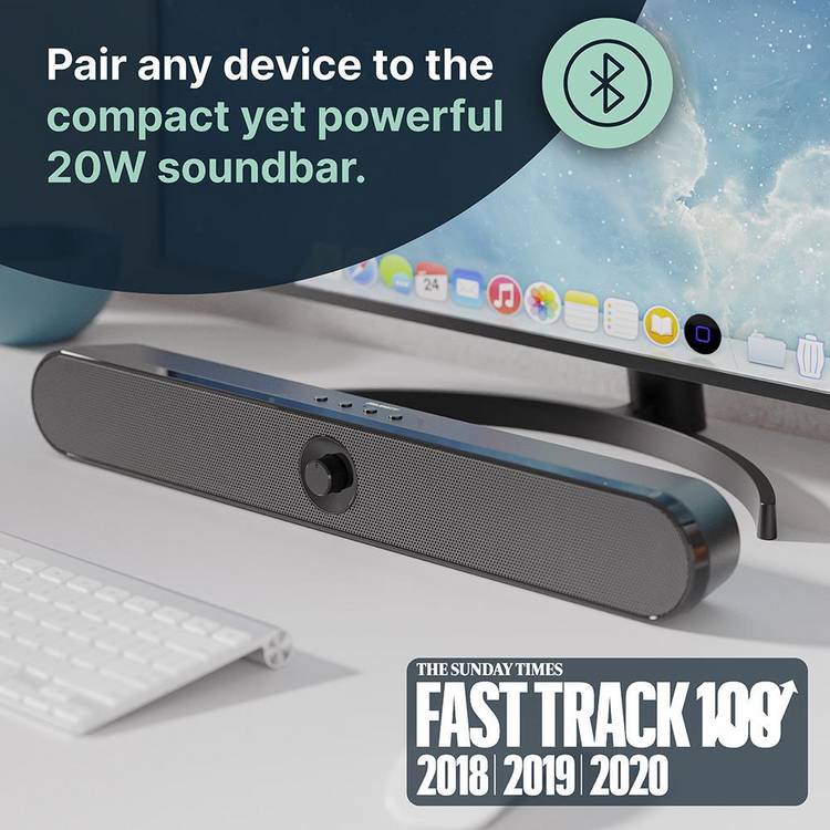 Majority Atlas Bluetooth PC sound bar, imported from the UK