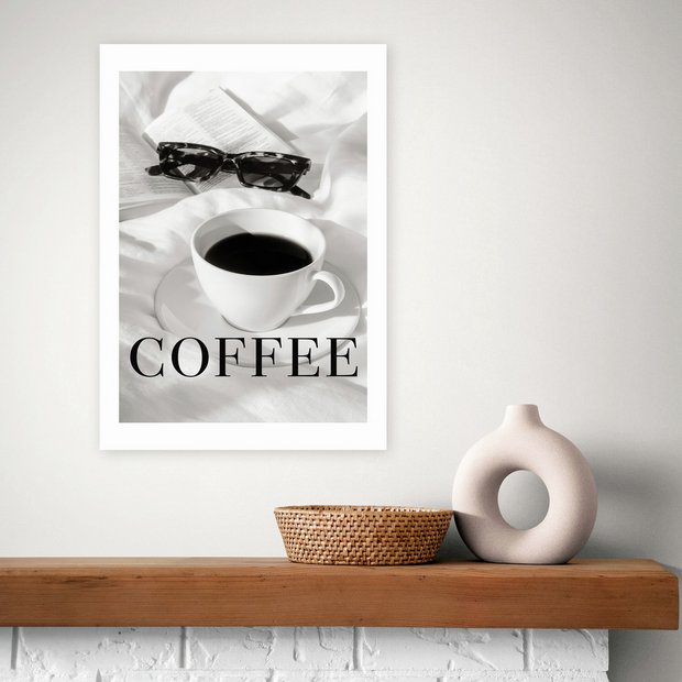 East End Prints coffee in bed art print A3 (British brand)