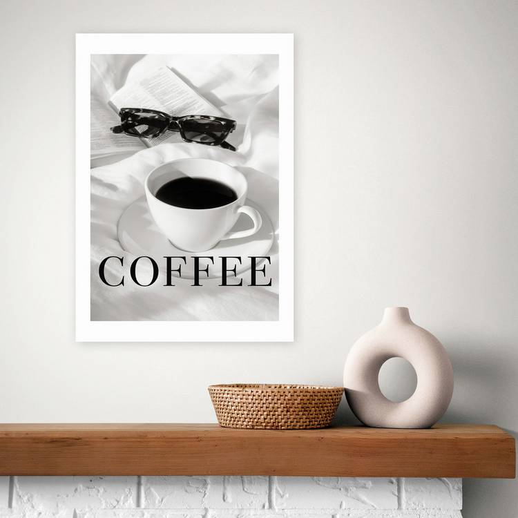 East End Prints coffee in bed art print A3 (British brand)