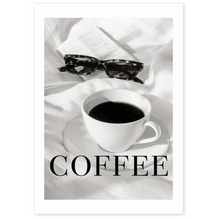 East End Prints coffee in bed art print A3 (British brand)