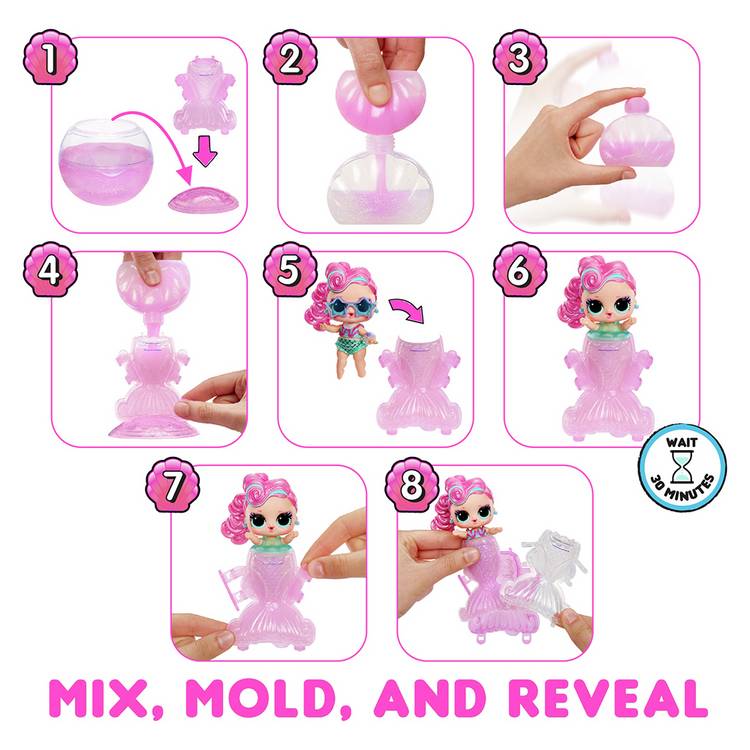 L.O.L. Surprise Mermaids Tots color change tail, imported from the UK