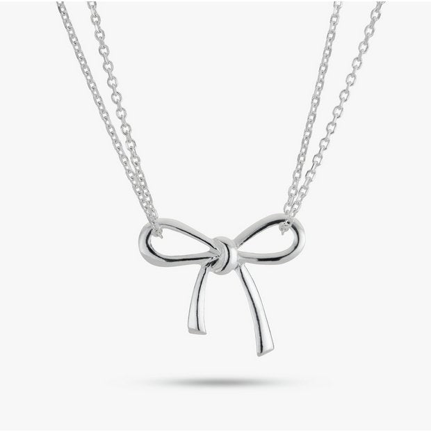 Revere sterling silver bow necklace 46cm, UK version