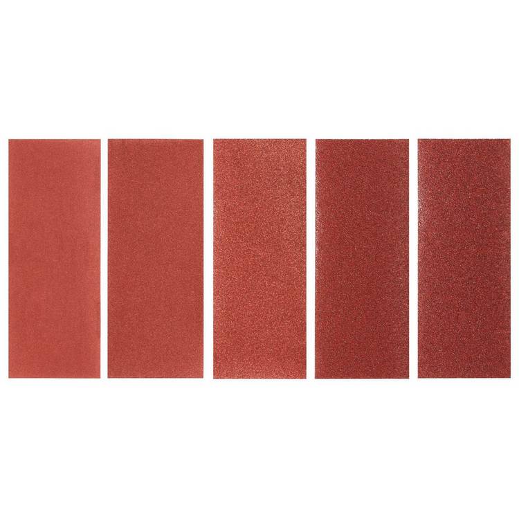 Stanley sanding sheets 5-piece mixed grit 93x230mm - British product