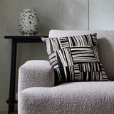 Habitat industrial printed monochrome cushion 43x43cm, UK version