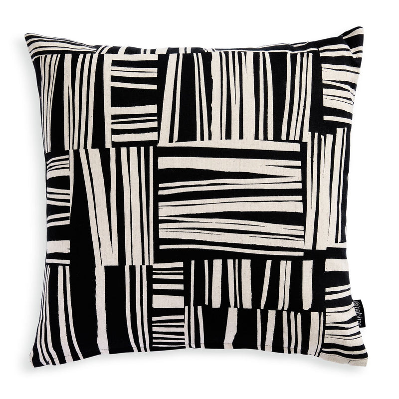 Habitat industrial printed monochrome cushion 43x43cm, UK version
