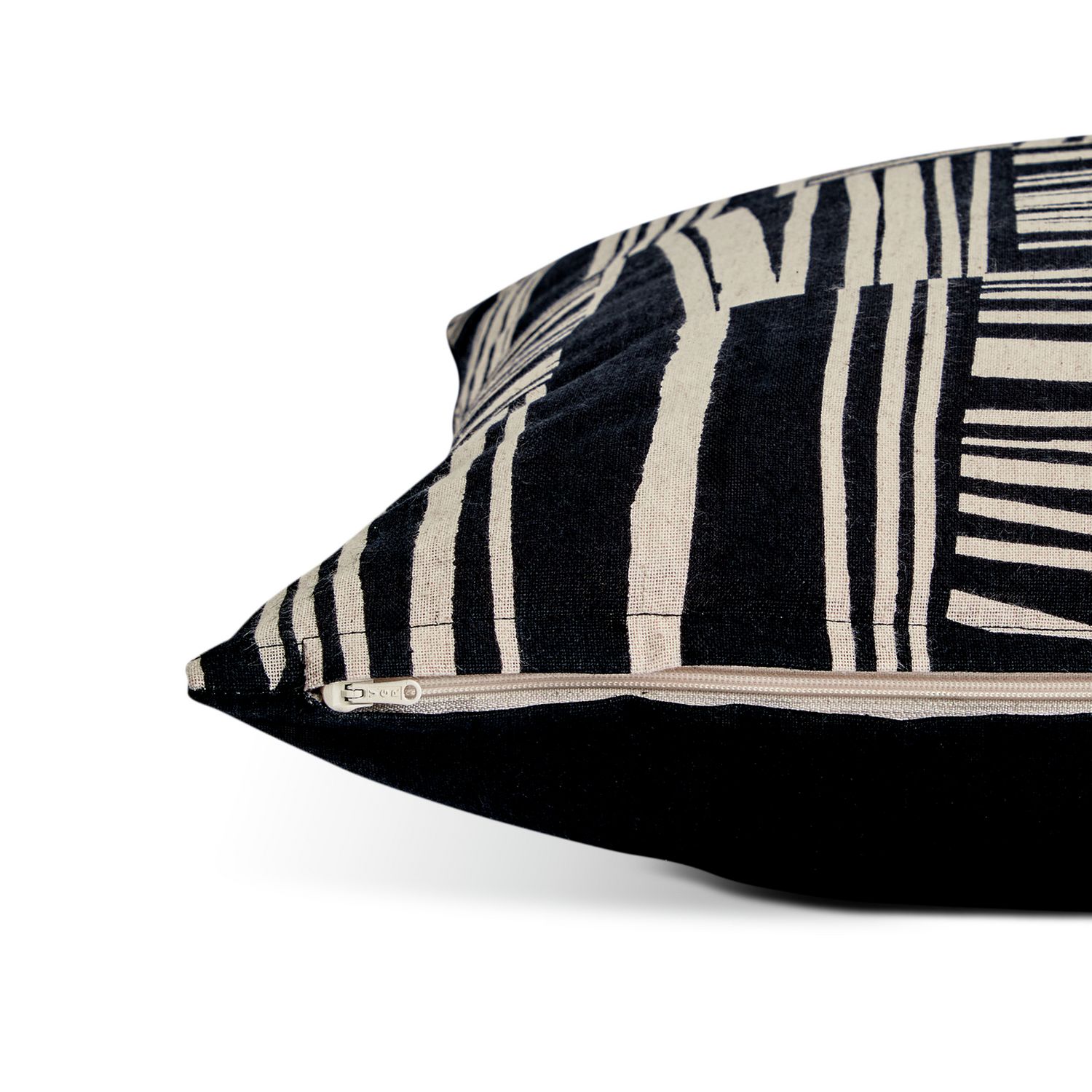 Habitat industrial printed monochrome cushion 43x43cm, UK version