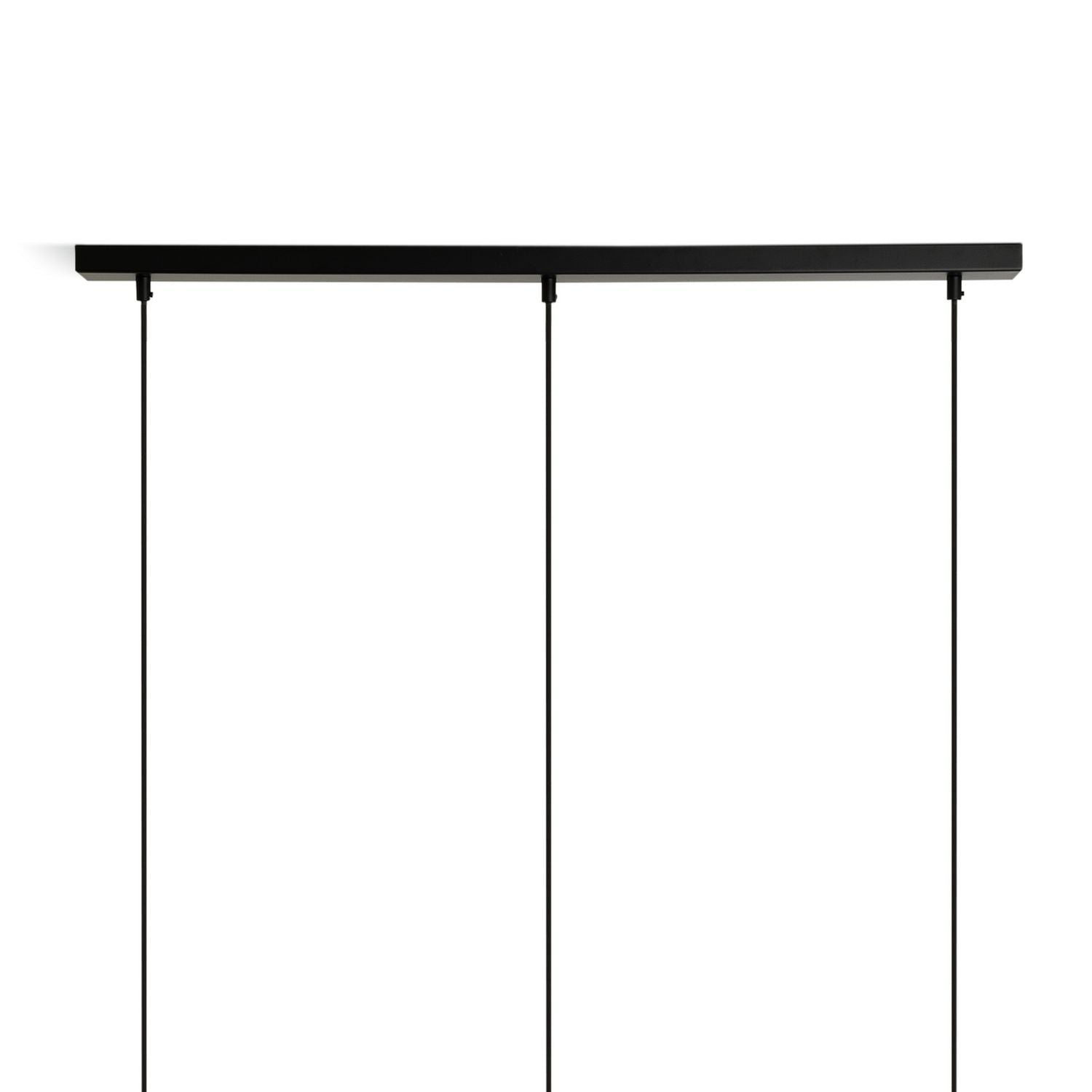 Habitat Coleman three-light bar pendant light in matte black - British product