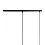 Habitat Coleman three-light bar pendant light in matte black - British product