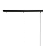 Habitat Coleman three-light bar pendant light in matte black - British product
