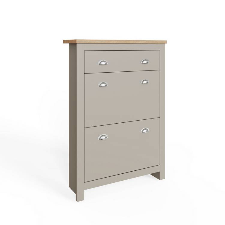 GFW shoe storage cabinet grey 108cm, imported from the UK