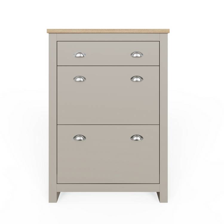 GFW shoe storage cabinet grey 108cm, imported from the UK